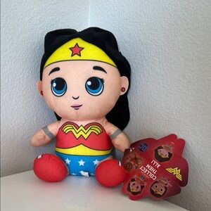 Wonder Woman Plush Toy - Red, Yellow, Blue